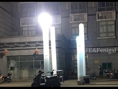 COLUMUS 비상 조명 부풀이 타워 HMI1000W 360° 반짝이 없는 야외 휴대용