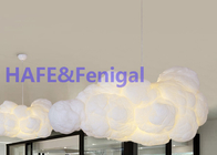 로맨틱한 샹들리에 LED 클라우드 풍선기구 점등 램프 광택 가공한 면 플로팅 2000W 150 센티미터
