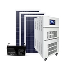 220v 태양 PV 발전 시스템 10 kw 송배전망 밖 인버터 기계 제어