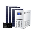 태양열발전시스템은 송배전망 밖 인버터 제어 광기전 패널 배터리 전원의 220v6kw를 본거지로 돌려보냅니다