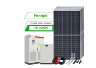 하이브리드 3 단계 태양 에너지 시스템 15KW 30KW 패널스 솔라스는 축전지로 장비를 갖춥니다