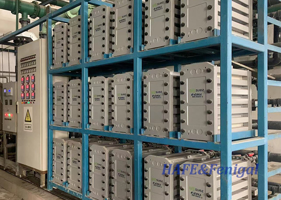 Veolia EDI 모듈 E-Cell-3X 최대 수분 생산 6.4 m3 / hr 회수율 97%까지
