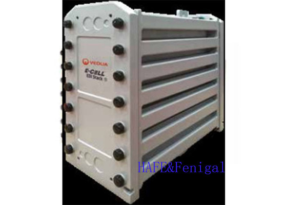 Veolia EDI 모듈 E-Cell-3X 최대 수분 생산 6.4 m3 / hr 회수율 97%까지