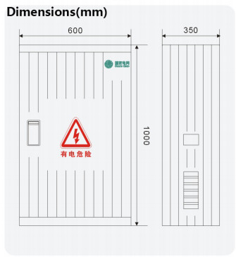 전기 맞춤 1000x600x350mm 유리섬유 장갑 상자