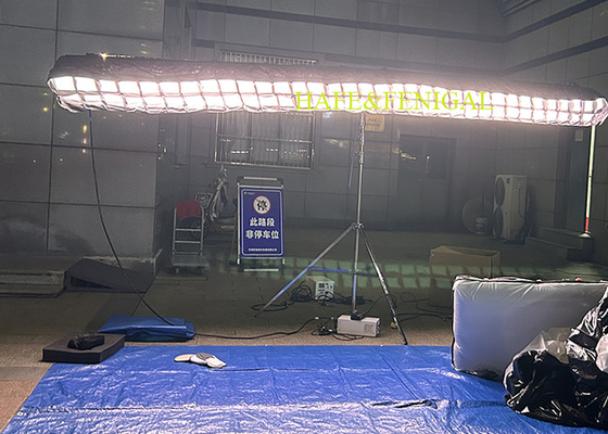 부드럽고 가벼운 깜박임 없는 백색 720W LED 시네마 촬영 풍선 조명