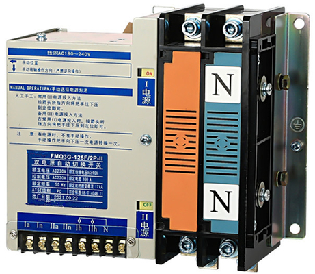 220V 100 Amp 이중 전원 ATS 자동 전송 스위치 ICD 액정 컨트롤라