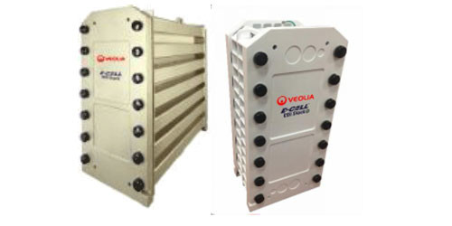 VeoliaTM E-Cell* EDI MK-3MiniHT:우상정수 1.14m3/h 흐름, 저항성≥10 ((Pharm.) MOhm-cm/≥16 ((Ind.)