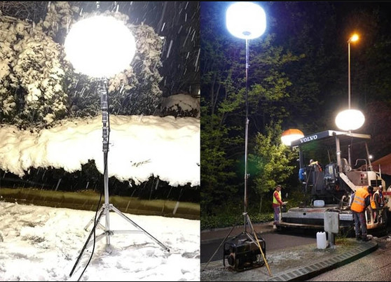 360도 태양 480W LED 풍선 빛 밤 건설 반짝이는 무료 작업 지역 조명