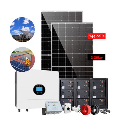전체 집합 태양광 에너지 시스템 5000w 하우스 하이브리드 태양광 시스템 5KW 오프 그리드 태양광 발전 시스템